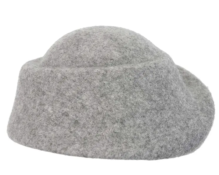 Unique grey marle ladies winter felt fashion hat