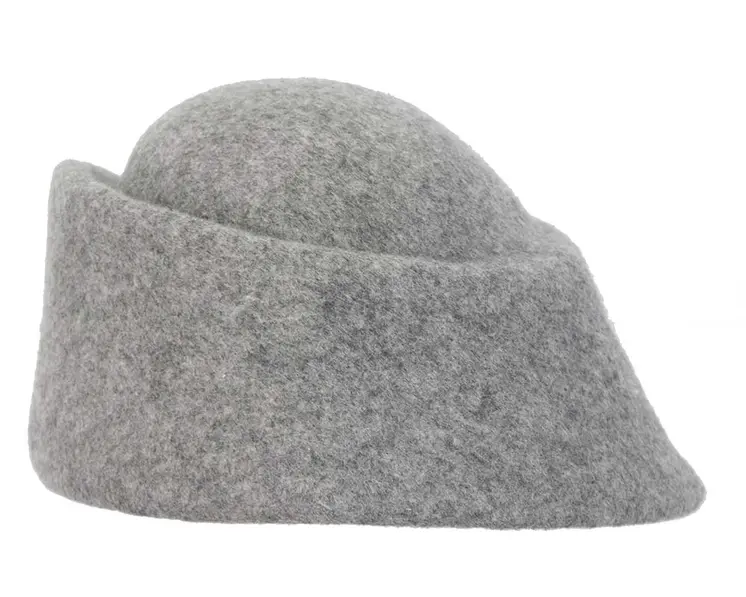 Unique grey marle ladies winter felt fashion hat