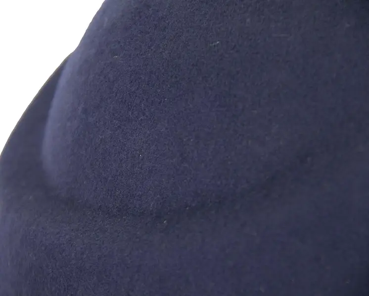 Unique navy ladies winter felt fashion hat