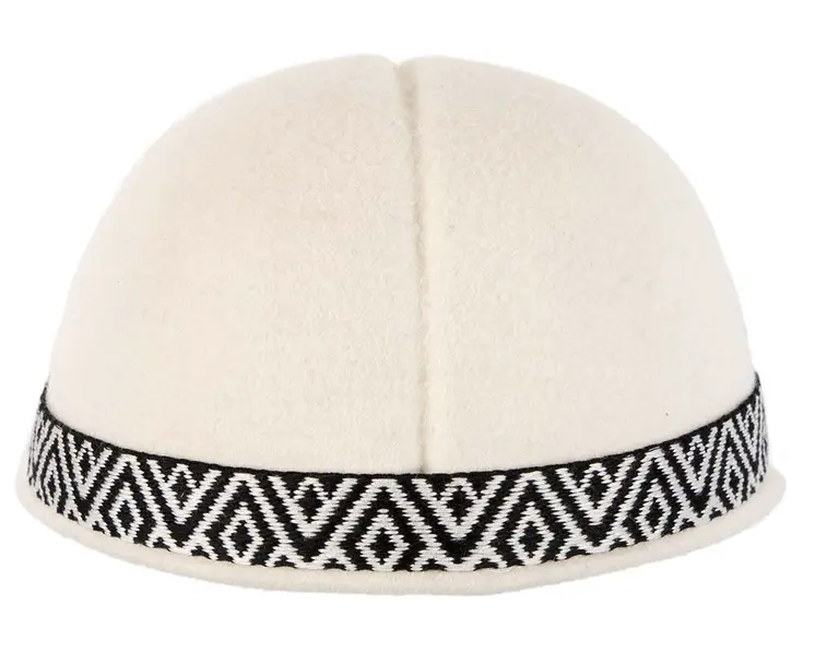 Ivory cream felt ladies fashion cap by Cupids Millinery