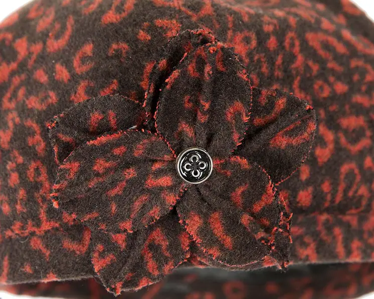 Rust winter ladies fashion beret hat Max Alexander J253R