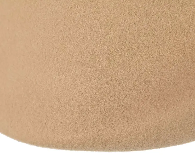 Unique beige ladies winter felt fashion hat