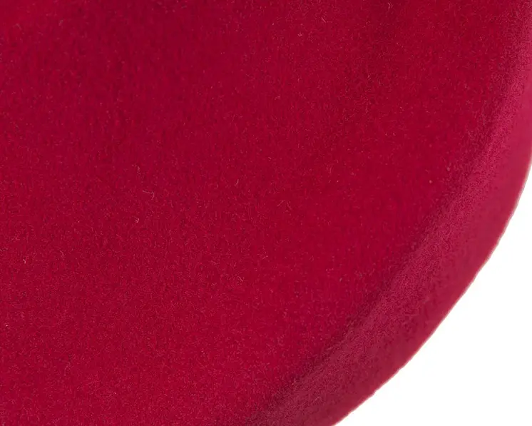 Unique red ladies winter felt fashion hat