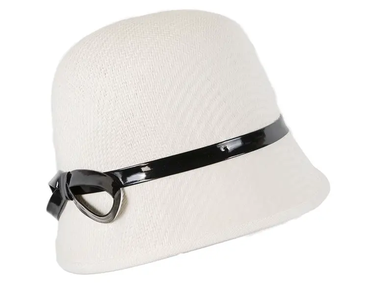 White ladies fashion cloche hat by Max Alexander