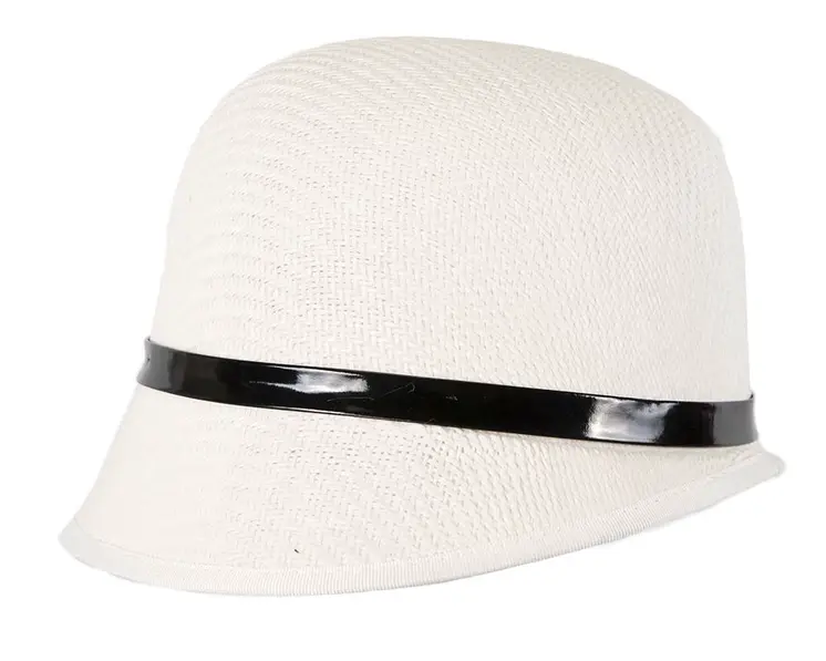 White ladies fashion cloche hat by Max Alexander