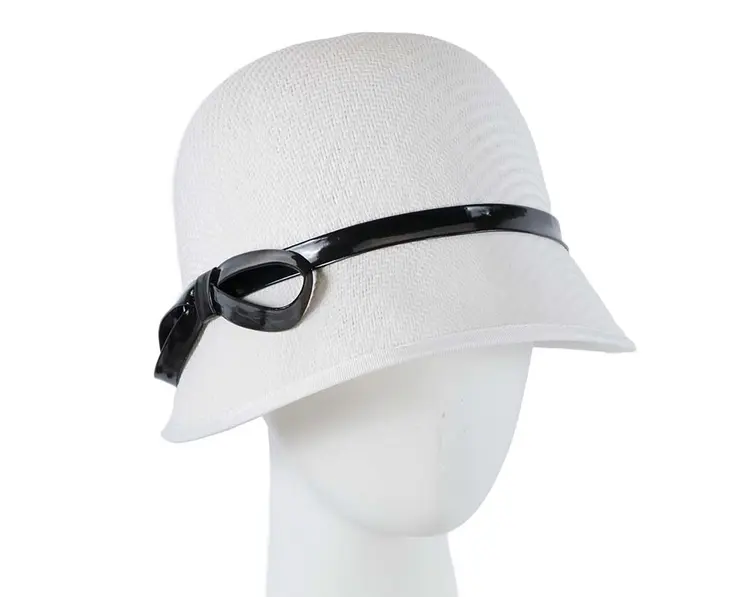 White ladies fashion cloche hat by Max Alexander