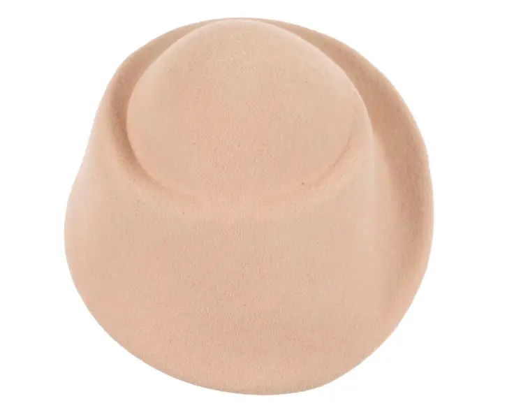 Unique nude ladies winter felt fashion hat