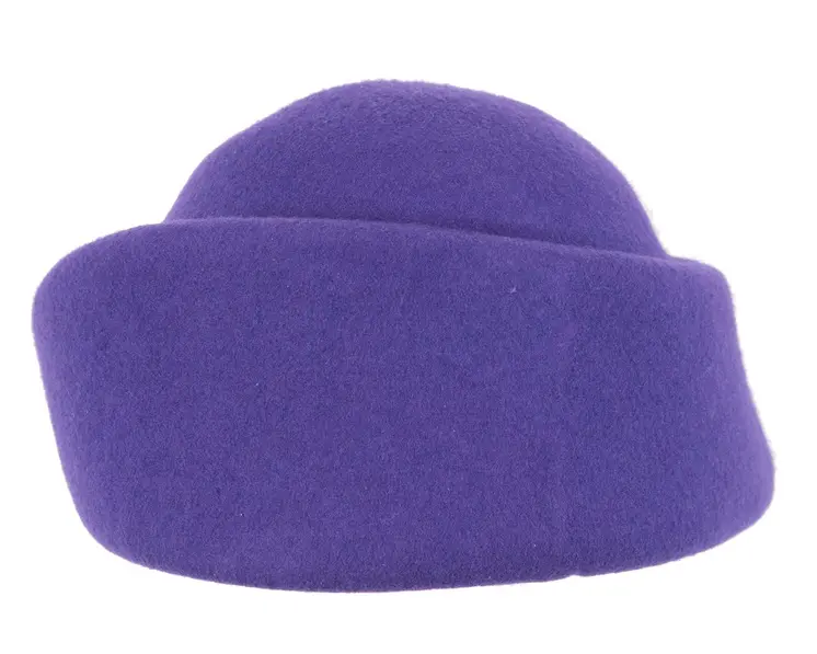 Unique purple ladies winter felt fashion hat
