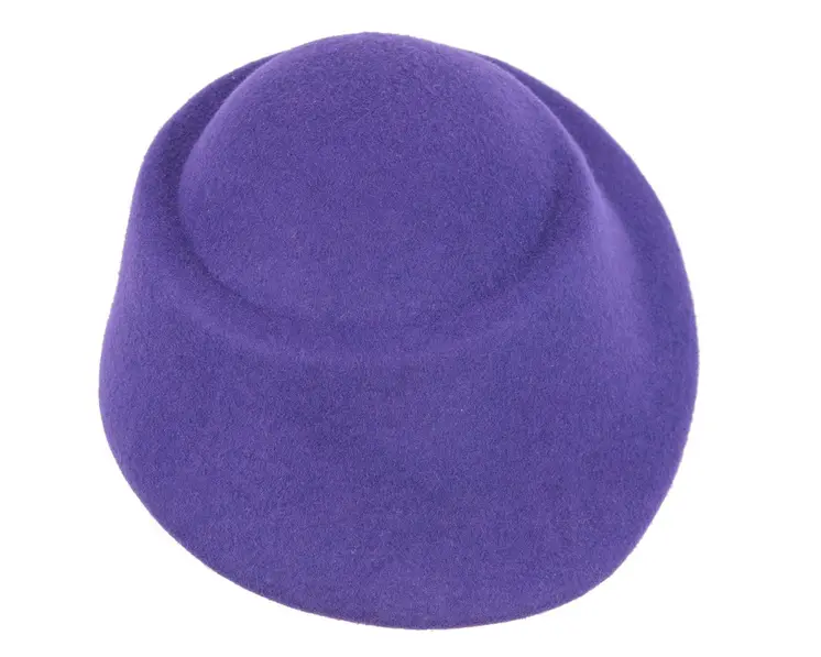 Unique purple ladies winter felt fashion hat