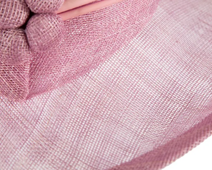 Wide brim lilac ladies fashion sinamay hat