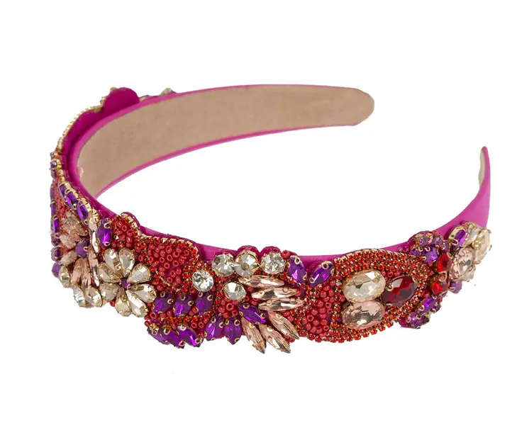 Jewellery covered fascinator headband by Cupids Millinery CU543F