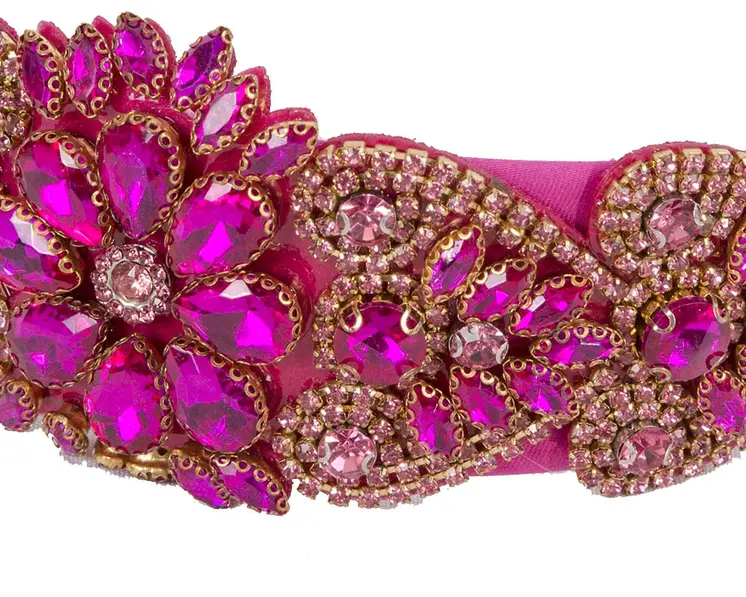 Fuchsia jewellery fascinator headband