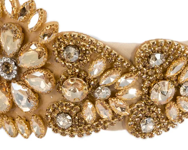 Gold jewellery fascinator headband