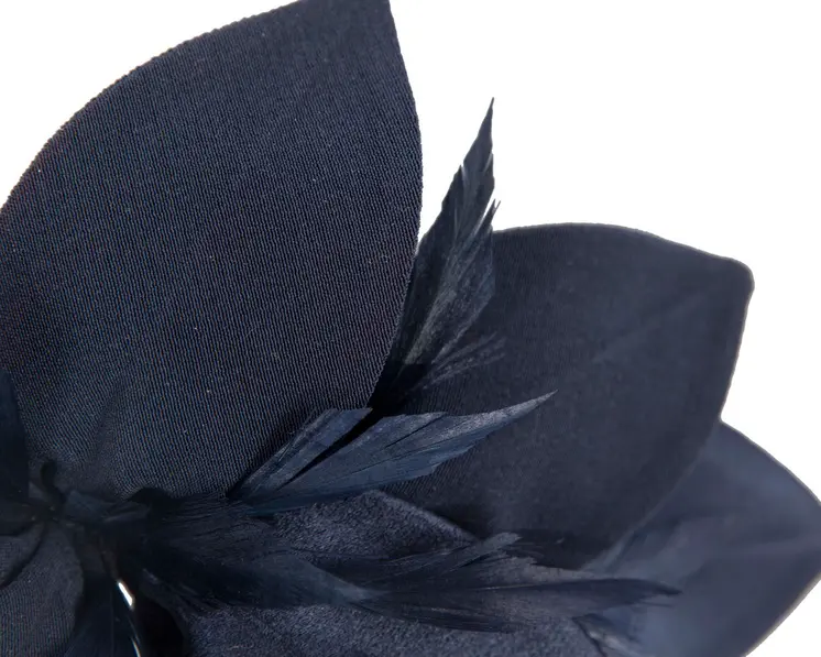 Navy Fascinator comb for Mother of the Bride special occasions 4786N