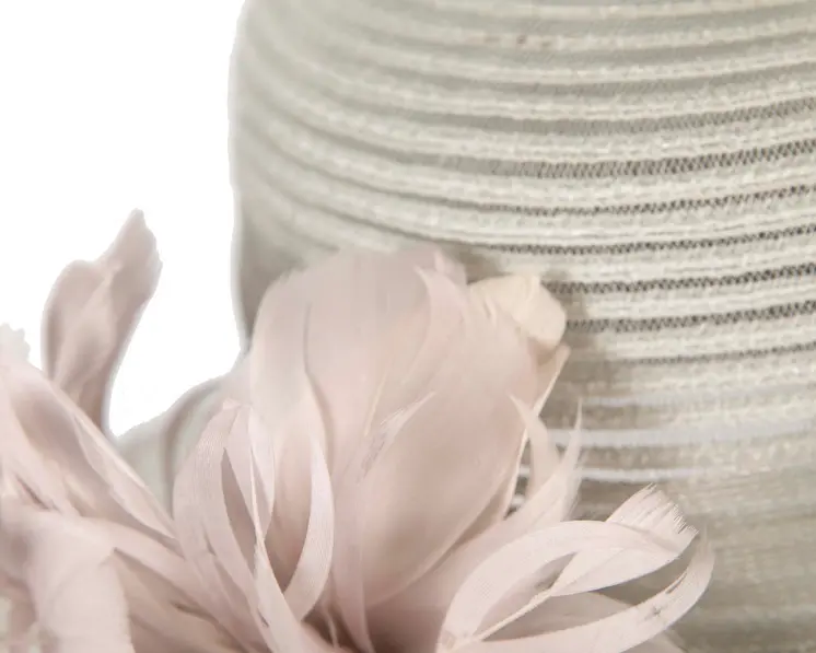 Silver ladies fashion hat