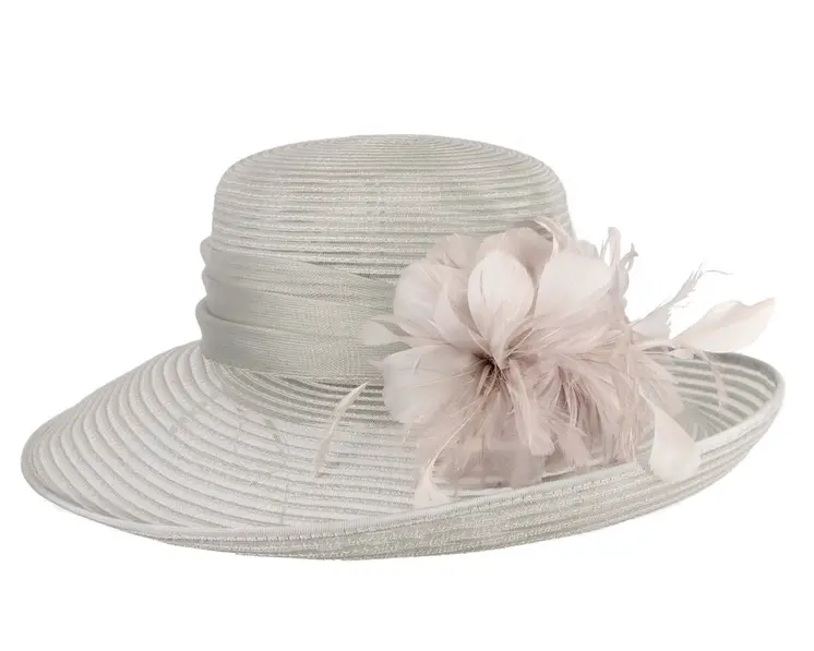 Silver ladies fashion hat