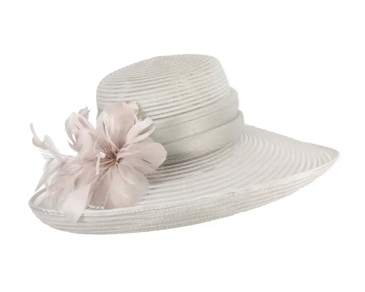 Silver ladies fashion hat