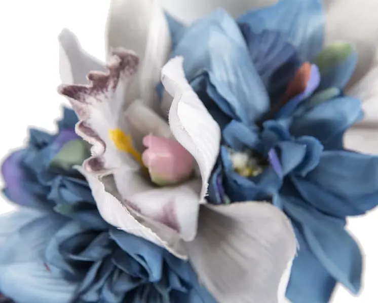 Hand made exclusive blue fascinator headband