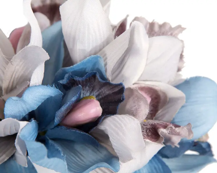 Hand made exclusive blue fascinator headband