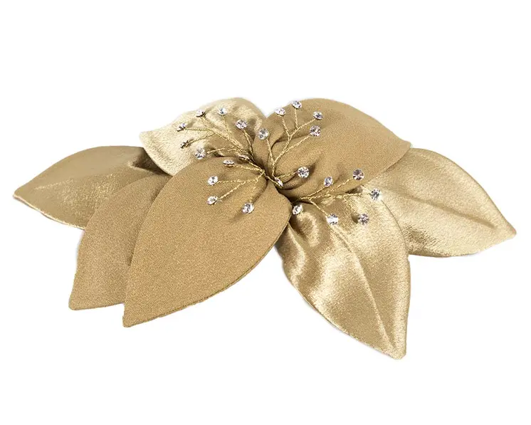 Gold Fascinator comb for Mother of the Bride special occasions