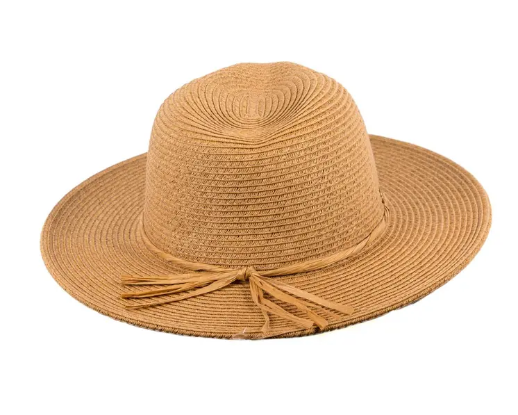 Beige Hat & Bag Summer Beach Set