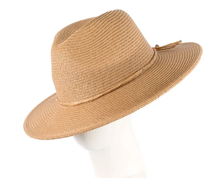 Beige Hat & Bag Summer Beach Set