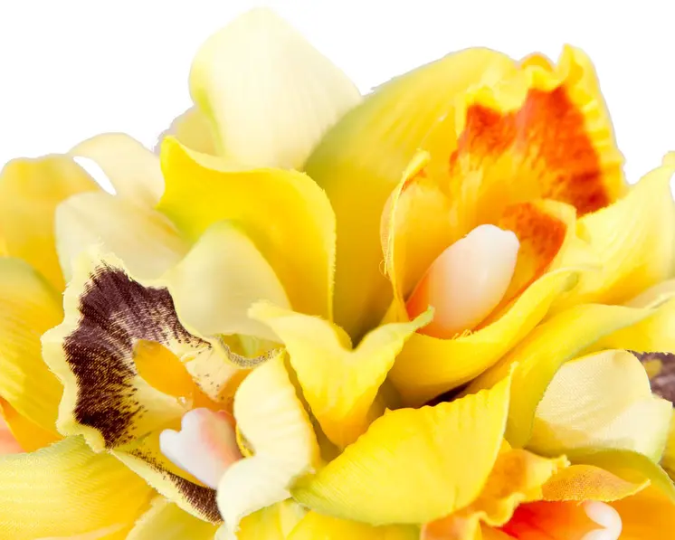 Hand made exclusive yellow fascinator headband