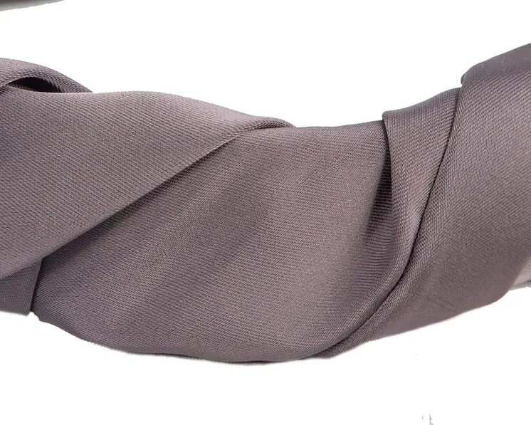Mauve scrunchie fascinator headband