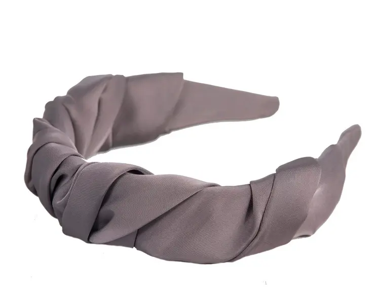 Mauve scrunchie fascinator headband