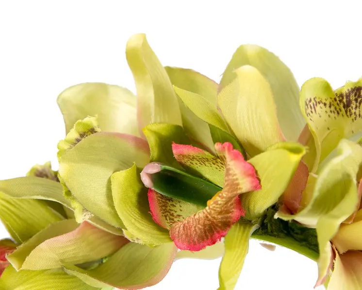 Hand made exclusive lime green fascinator headband