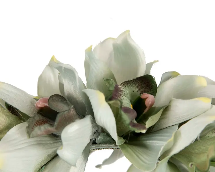 Hand made exclusive green fascinator headband