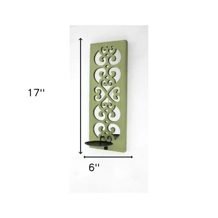 Green Wood Hanging Dimensional Sculpture
