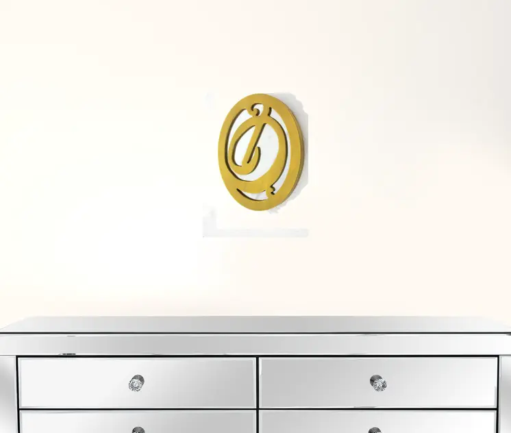 Yellow Wood Wall Decor