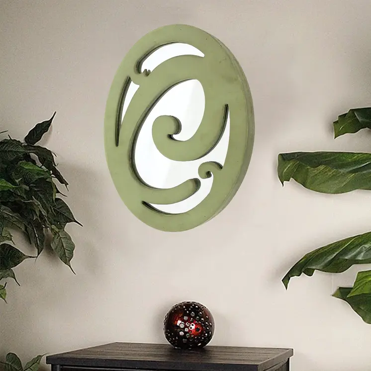 Green Wood Wall Decor