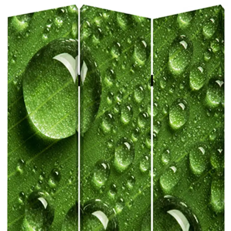 48" X 72" Multi Color Wood Canvas Rain  Screen