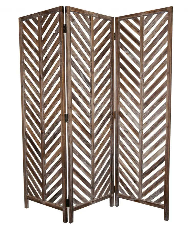 63 X 72 Brown Wood  Screen