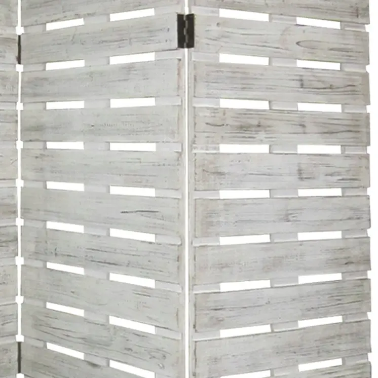 63 X 72 White Wood Garden  Screen