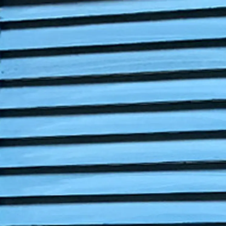 Blue Finish Wood Shutter 3 Panel Room Divider Screen