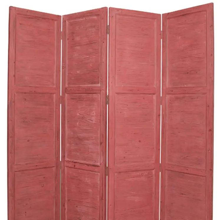 76" X 84" Red Wood Screen