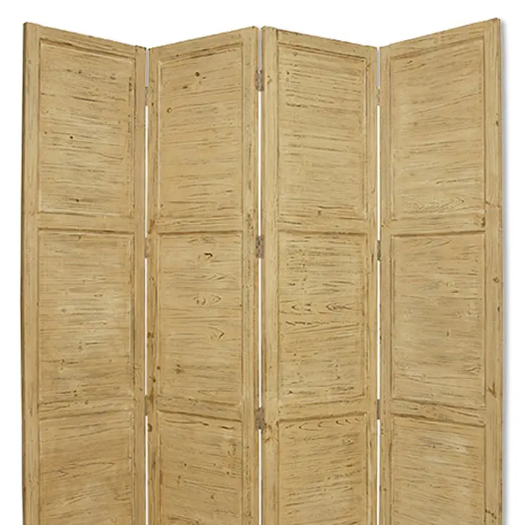 76" X 84" Yellow Wood Screen