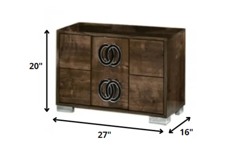 20" Wood Nightstand