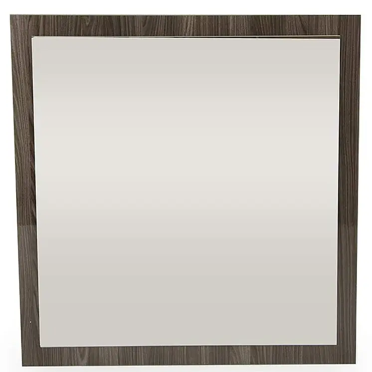 41" Gray Square Framed Mounted Accent Mirror