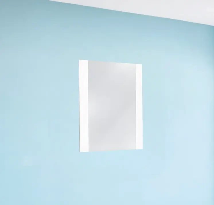 41" White Framed Mounted Dresser Mirror