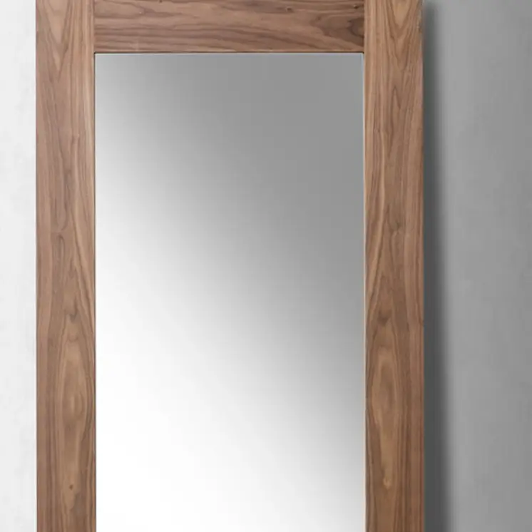 79" Brown Framed Leaning Full Length Hanging Mirror