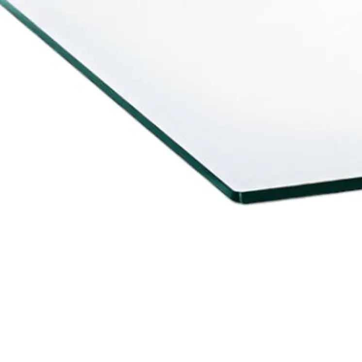 47" Clear and Silver Glass And Steel Cross Legs Coffee Table