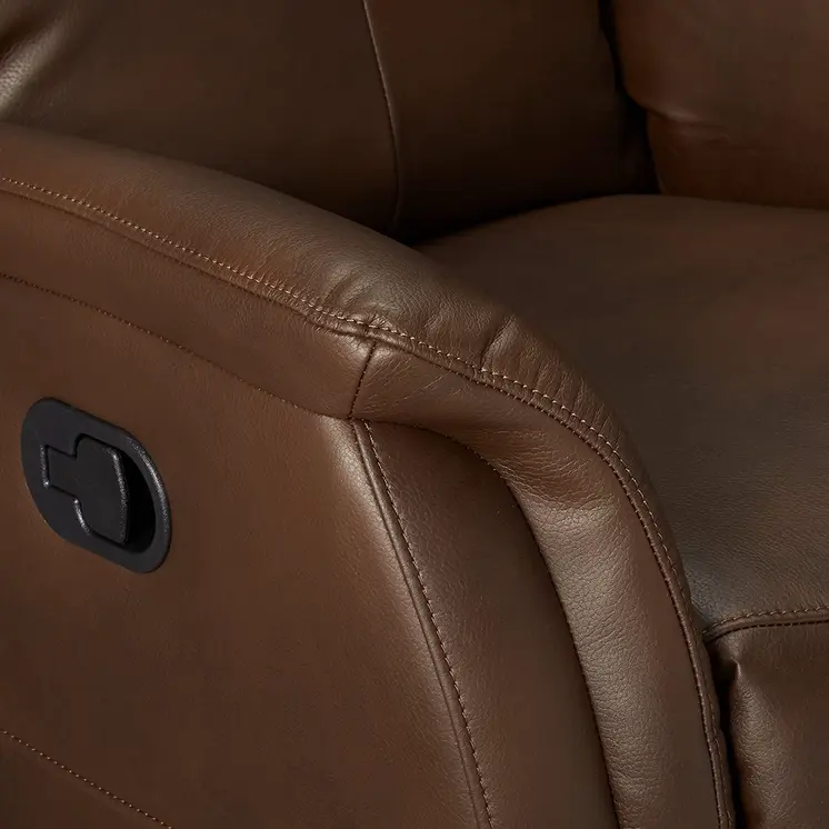 30" X 36" X 41" Brown Leather-Aire Motion Recliner