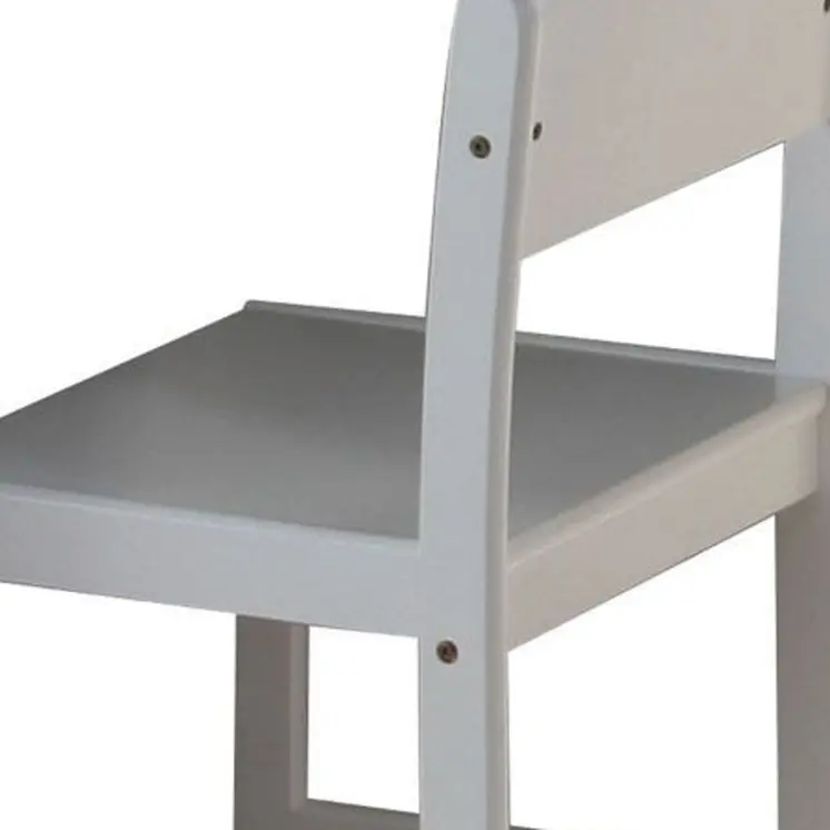 White Wood Dining Side Chair