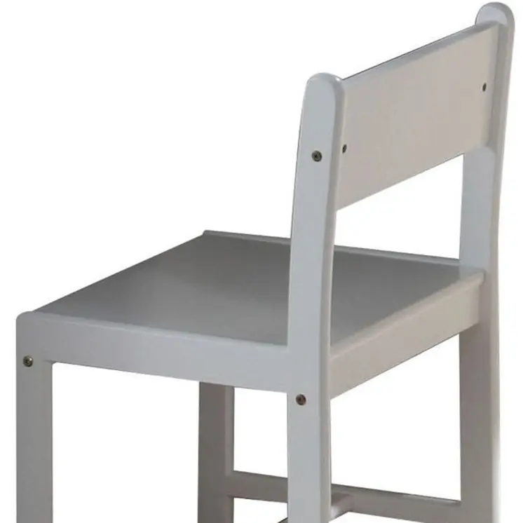 White Wood Dining Side Chair