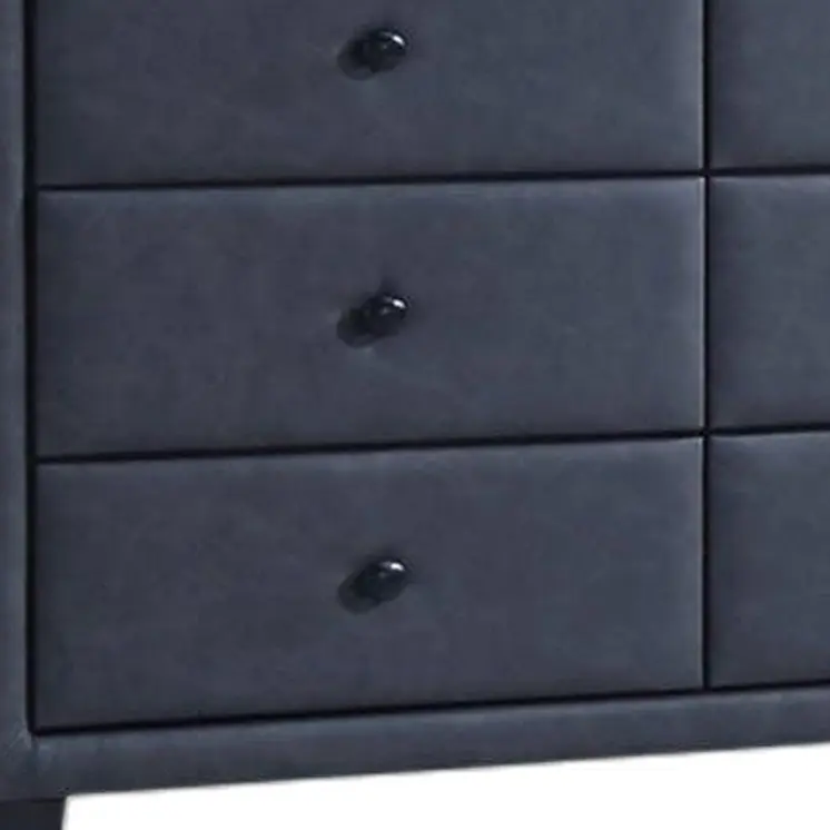 42" X 16" X 31" 2-Tone Gray Pu Wood Dresser