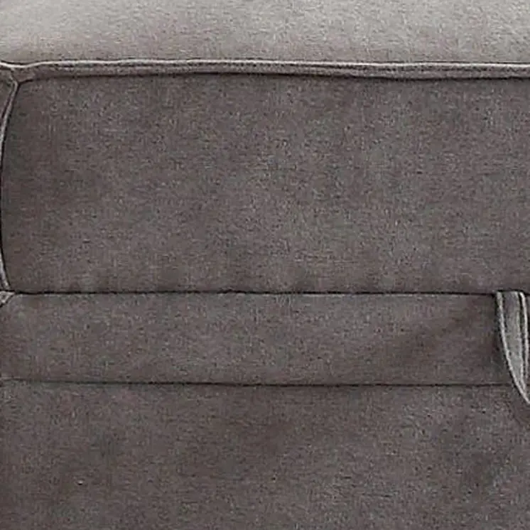 30" Gray Velvet Storage